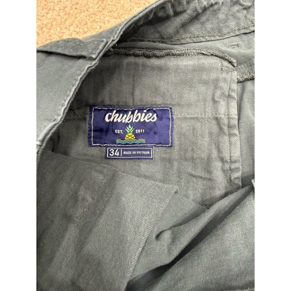 Chubbies Men’s Blue Solid Chino Shorts Reg Fit 5.5" Inseam Pockets size 34 243 - Picture 7 of 12